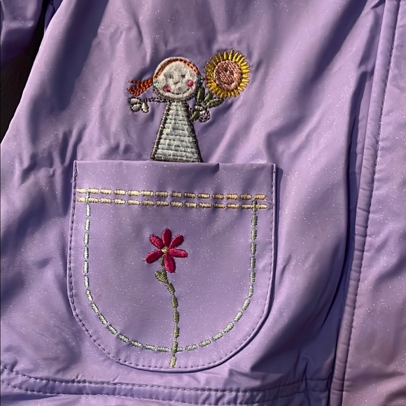 Purple Raincoat with Full-Length Zipper - Picture 2 of 10